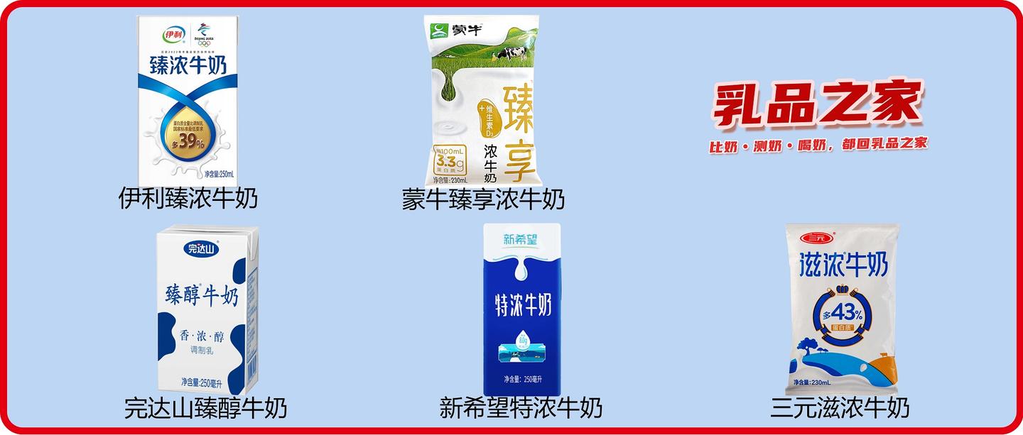 乳品之家深度测评伊利臻浓、蒙牛臻享、完达山臻醇、新希望特浓、三元浓滋等5款浓牛奶:哪款更值得选择? - 知乎