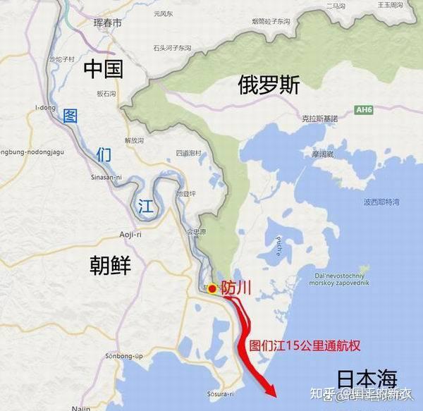 根据中俄《北京条约》:中俄东段边界之东南段,"自白棱河口顺山岭至瑚