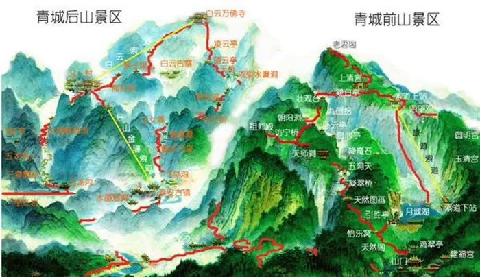 全山约有36峰,主峰老霄顶海拔1260米,景区面积200平方千米