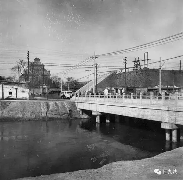 桥路北半截胡同北京火车站104路无轨公交总站菜市口地区鸟瞰菜市口
