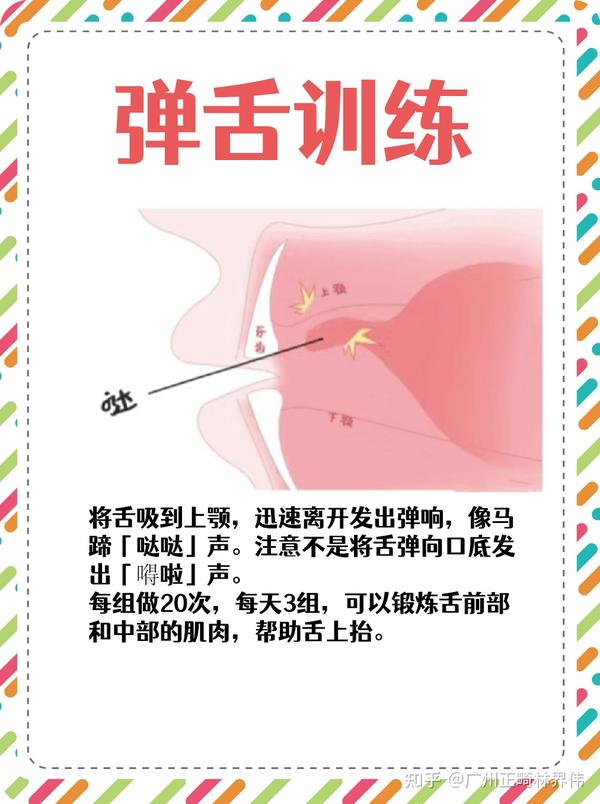 口呼吸、下巴缩每天要做的舌肌训练!建议家长收藏! - 知乎