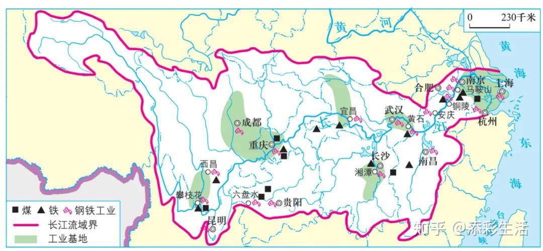 长江流域示意图(收藏) - 知乎
