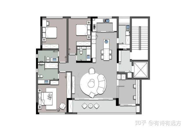 KD室内设计 香港置地壹江郡【第贰套】 浮生半日闲 - 知乎