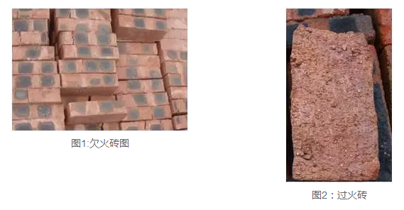 红色的属于火候过重,淡红色的则刚刚好,而淡灰色的则是欠火,属于次砖