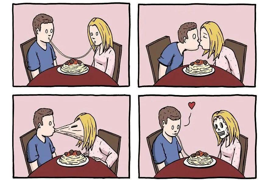 14幅无厘头的四宫格漫画结局出人意料充满幽默感