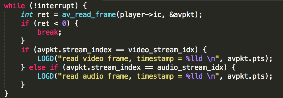 FFMPEG Tips (3) 如何读取每一帧的信息 FFMPEG Tips (3) 如何读取每一帧的信息