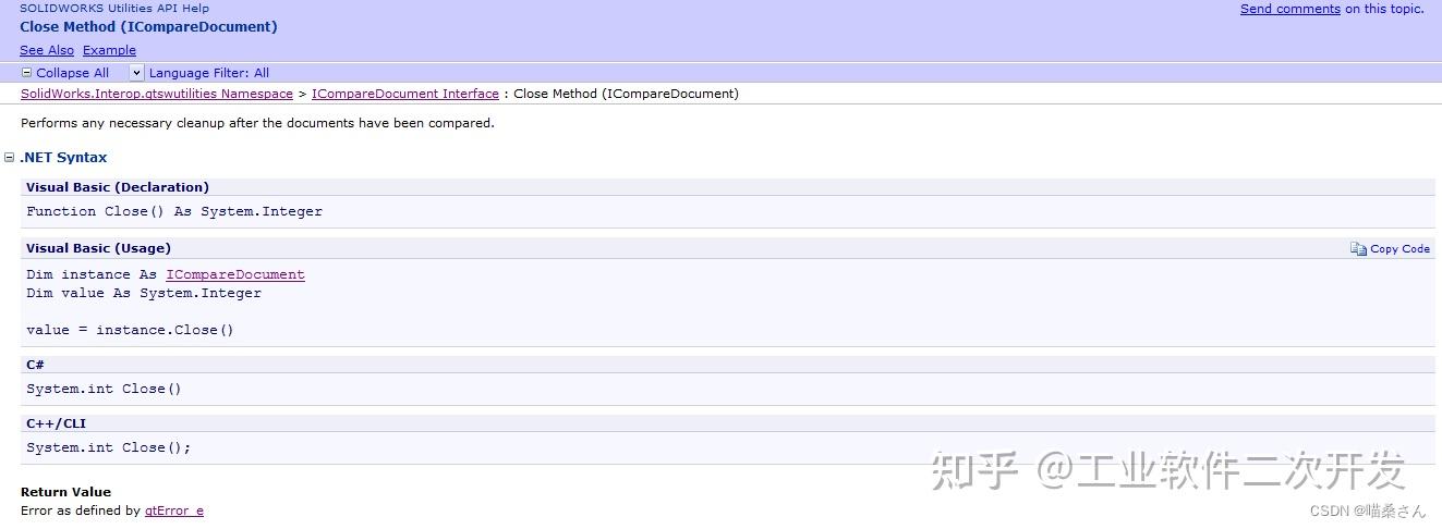 使用python开发solidworks api solidworks... C# Solidworks二次开发:比较两个solidworks文档属性相关API详解 - 知乎