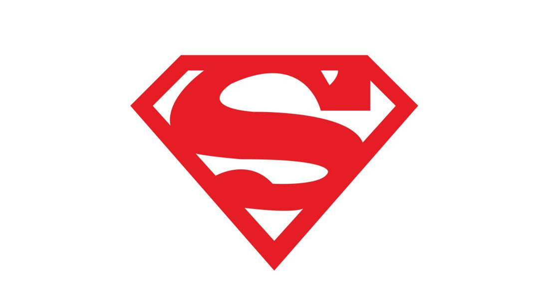 超人logo的现代版本经典版:标志性的红色和黄色logo3d版本,适用于产品