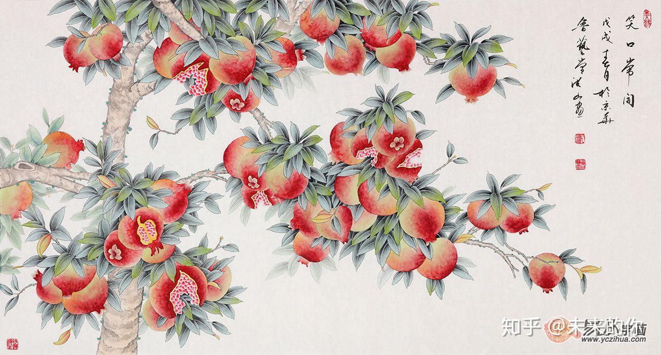 国画中八种常见果蔬的经典寓意当代名家作品欣赏