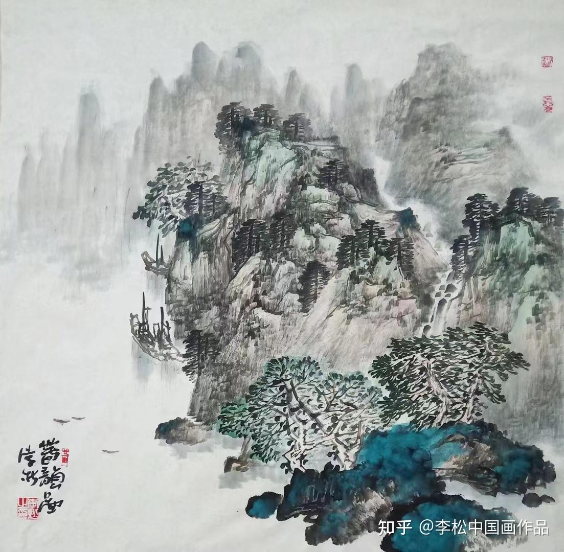 李松中国画作品——山水 - 知乎