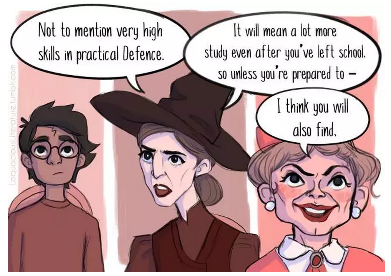 【hp图库】国外哈迷用漫画呈现麦格与乌姆里奇"互怼"情节!