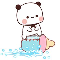 可爱憨憨小熊猫一二布布表情包