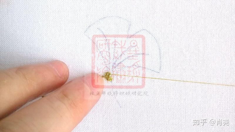 刺绣中的双螺旋针法中国刺绣针法之拉锁针
