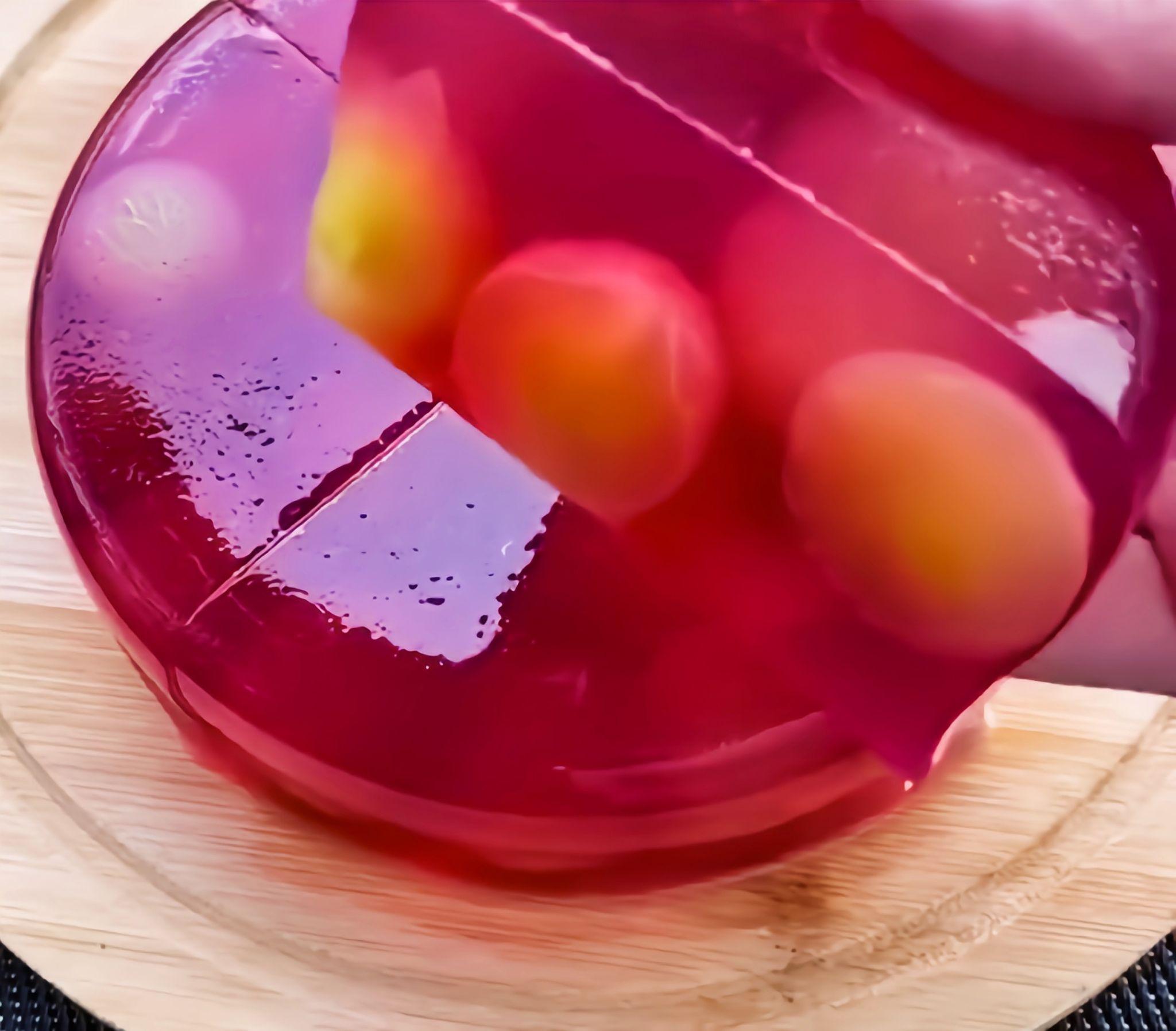 16,自制果冻小妙招,学会能开甜品店,吃不完的葡萄不要扔,葡萄切个十字