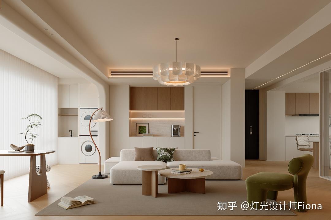 【案例分享】108㎡极简风住宅 | 智能无主灯设计，让光影“隐形”的高级感！ - 知乎
