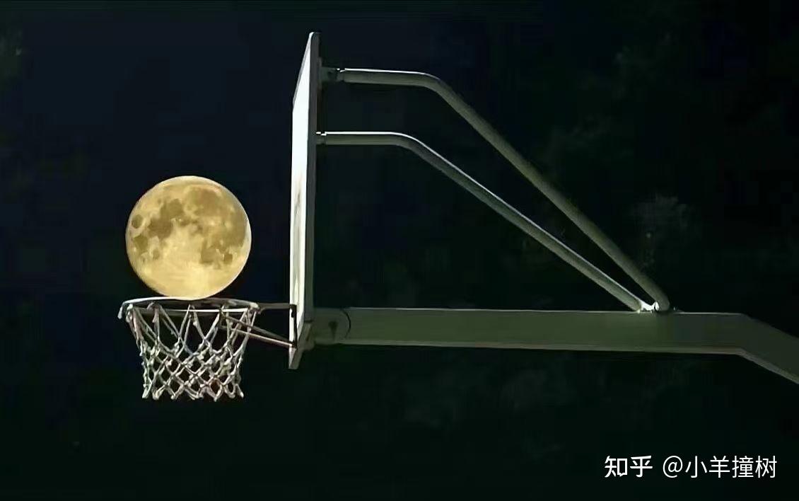 超级月亮来啦你见过月亮进篮筐吗