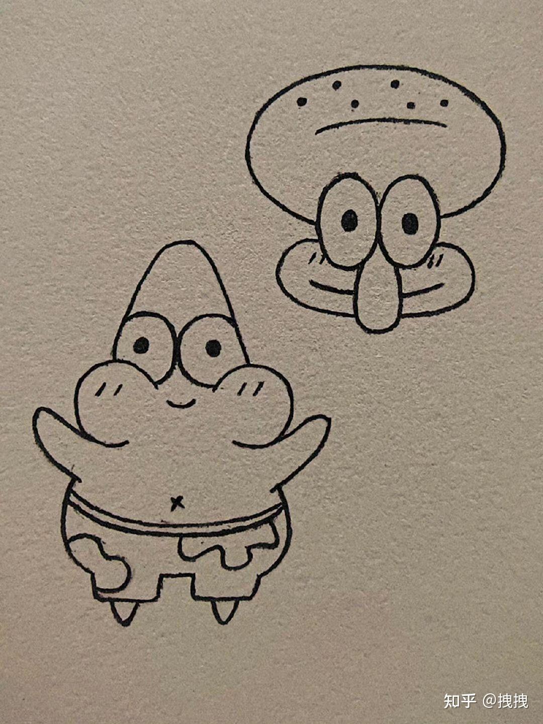 一期海绵宝宝简笔画