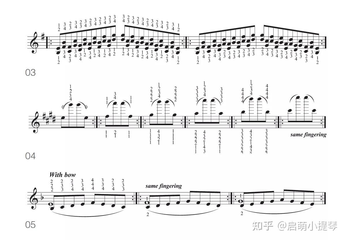 小提琴自然泛音表图片