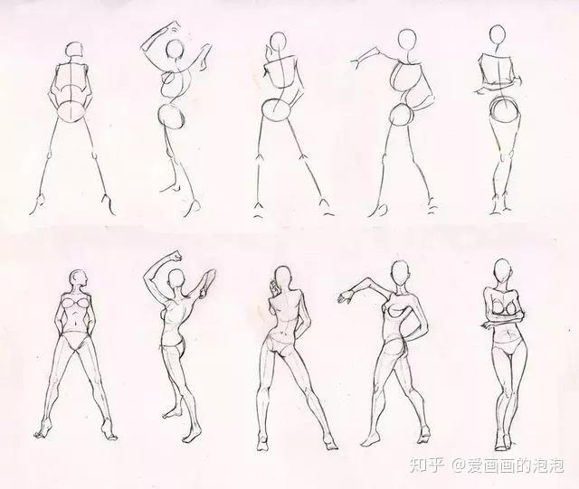 绘画素材火柴人绘画练习零基础学绘画