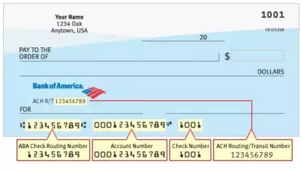 bank of america wire routing number