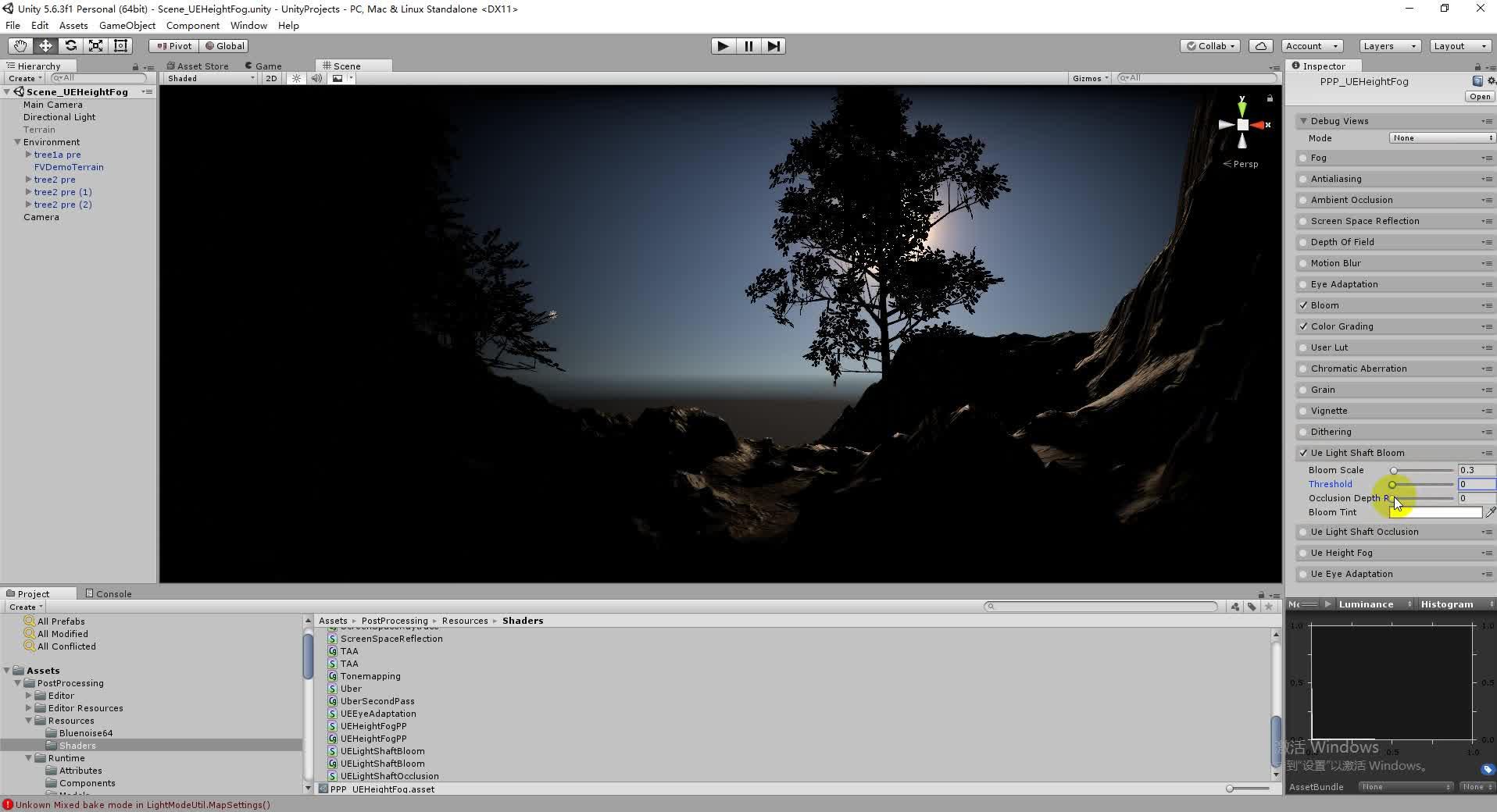 对应的是shader 重点downsamplelightshaftspixelmain函数,是对scene