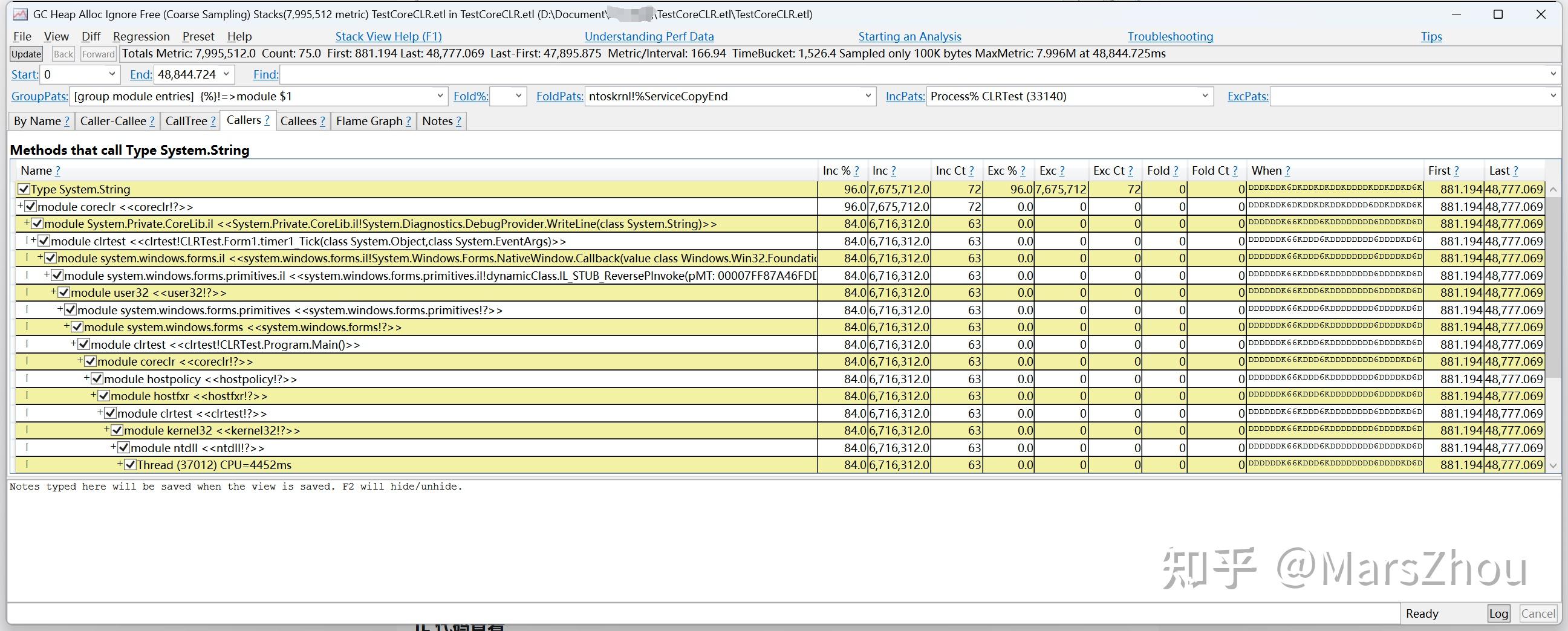 使用 PerfView 采集和分析 .NET GC 内存分配堆栈信息的简单操作指引 - 知乎