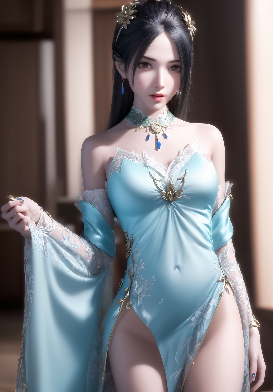 雪鹰领主余靖秋ai图集绘画动漫二次元手机电脑高清壁纸