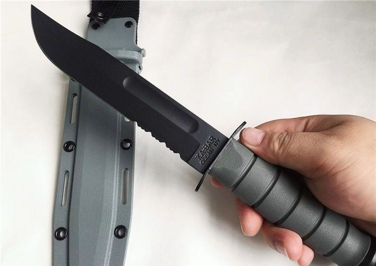 美国kabar卡巴kb5012美军灰绿色战术直刀