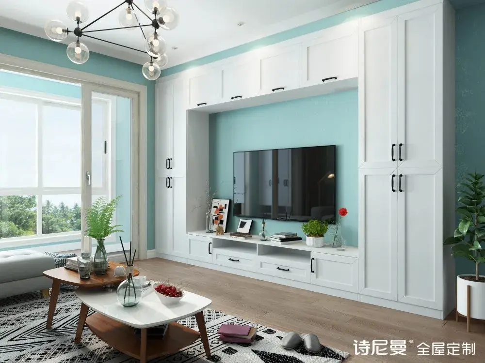 20款电视柜效果图不是我吹这比多买10㎡都管用