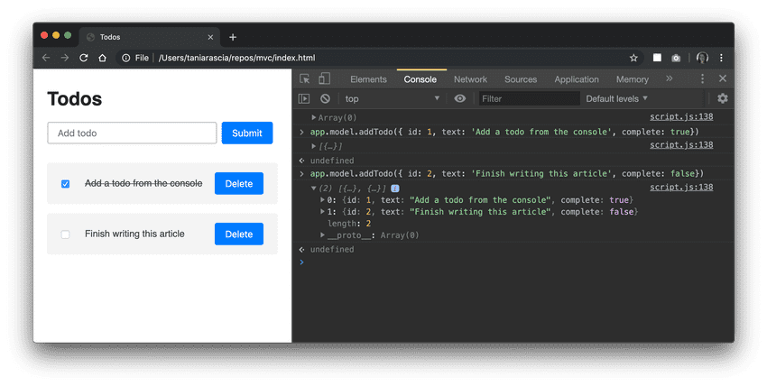 用纯 JavaScript 撸一个 MVC 程序 - 知乎