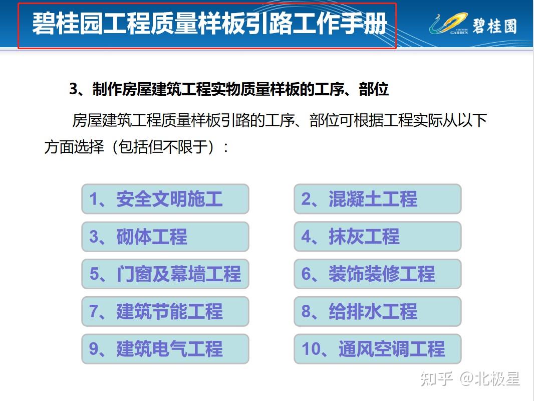 如何打造优质工程碧桂园工法样板引路手册高清图文一学就会