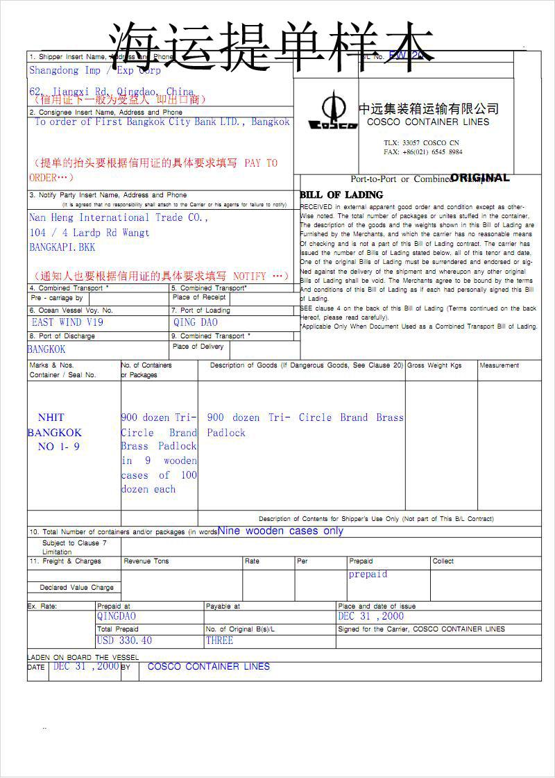 货物进出口申报主要单证资料 - 知乎