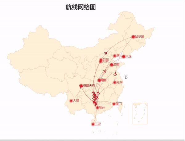 中国民航实时路线图图片