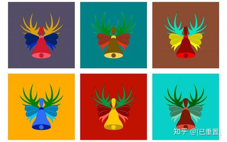 海空设计不俗气的12款圣诞矢量图