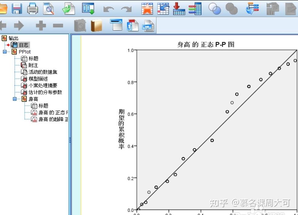 「六西格玛过程能力分析」spss之p-p图 验证数据正态分布,数据分析