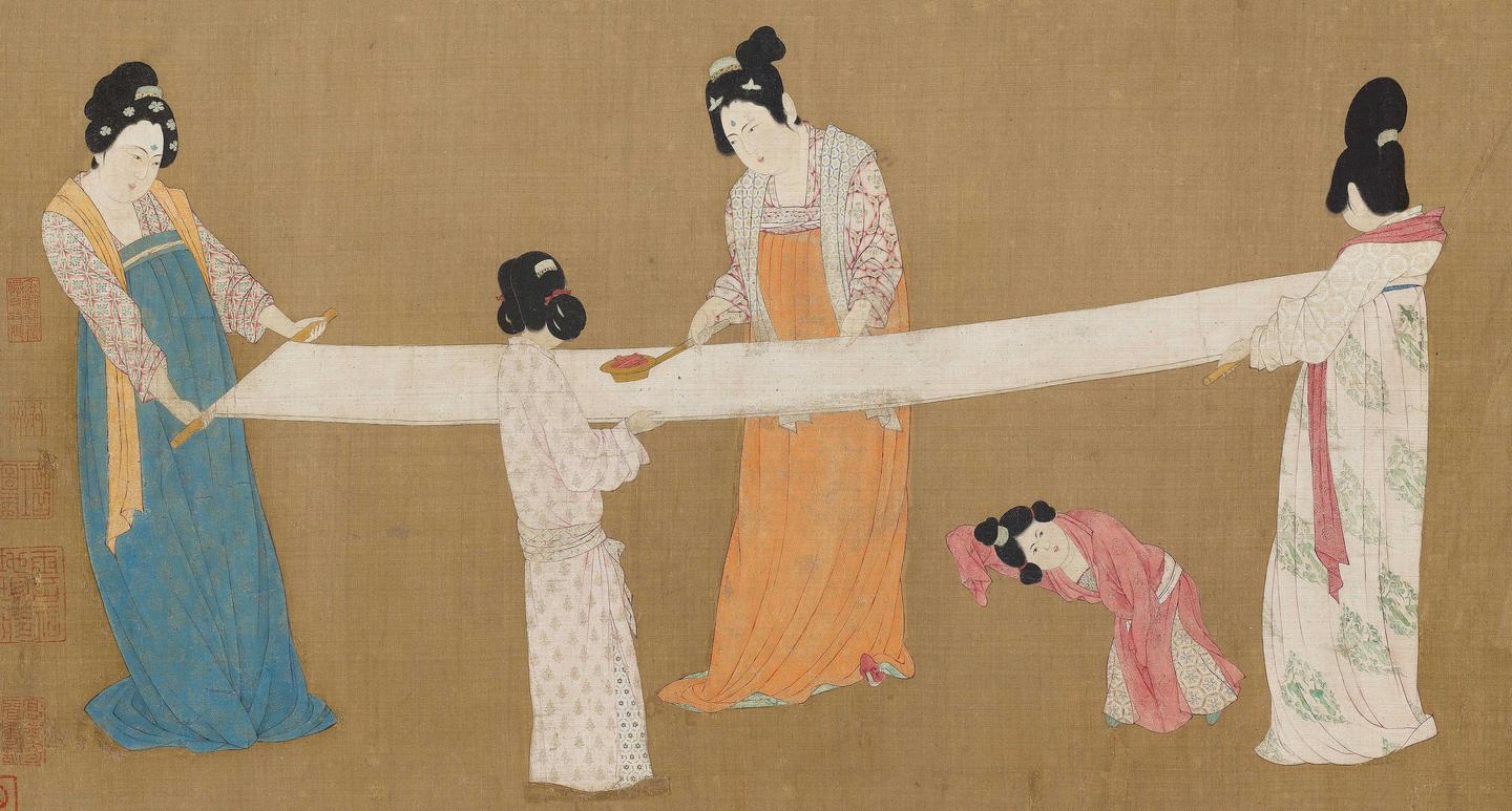 汉桥话画:张萱《捣练图》带你了解唐代妇女劳作画面 - 知乎