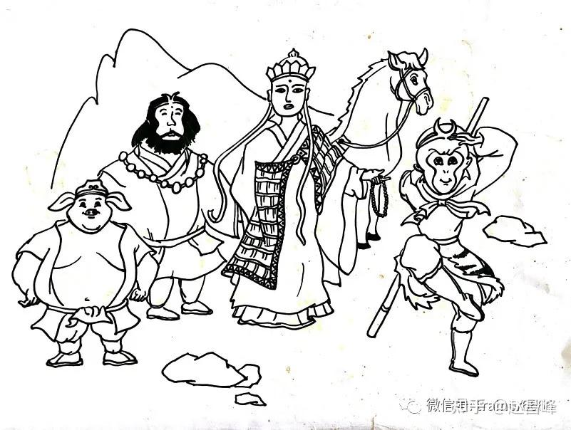 简笔画孙悟空大闹天宫图片