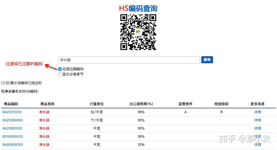 以净水器为例:首先,查询产品的中国海关编码(hs code)注意:产品完整的