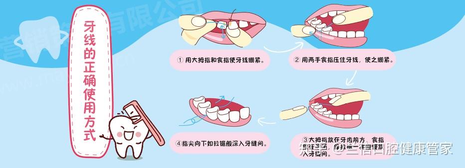 如何正確的使用牙線牙刷