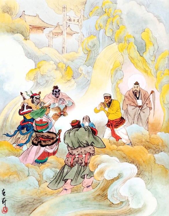 《西游记》原著(十套珍稀古画插图)第91~92回:金平府元宵节赏灯,放松