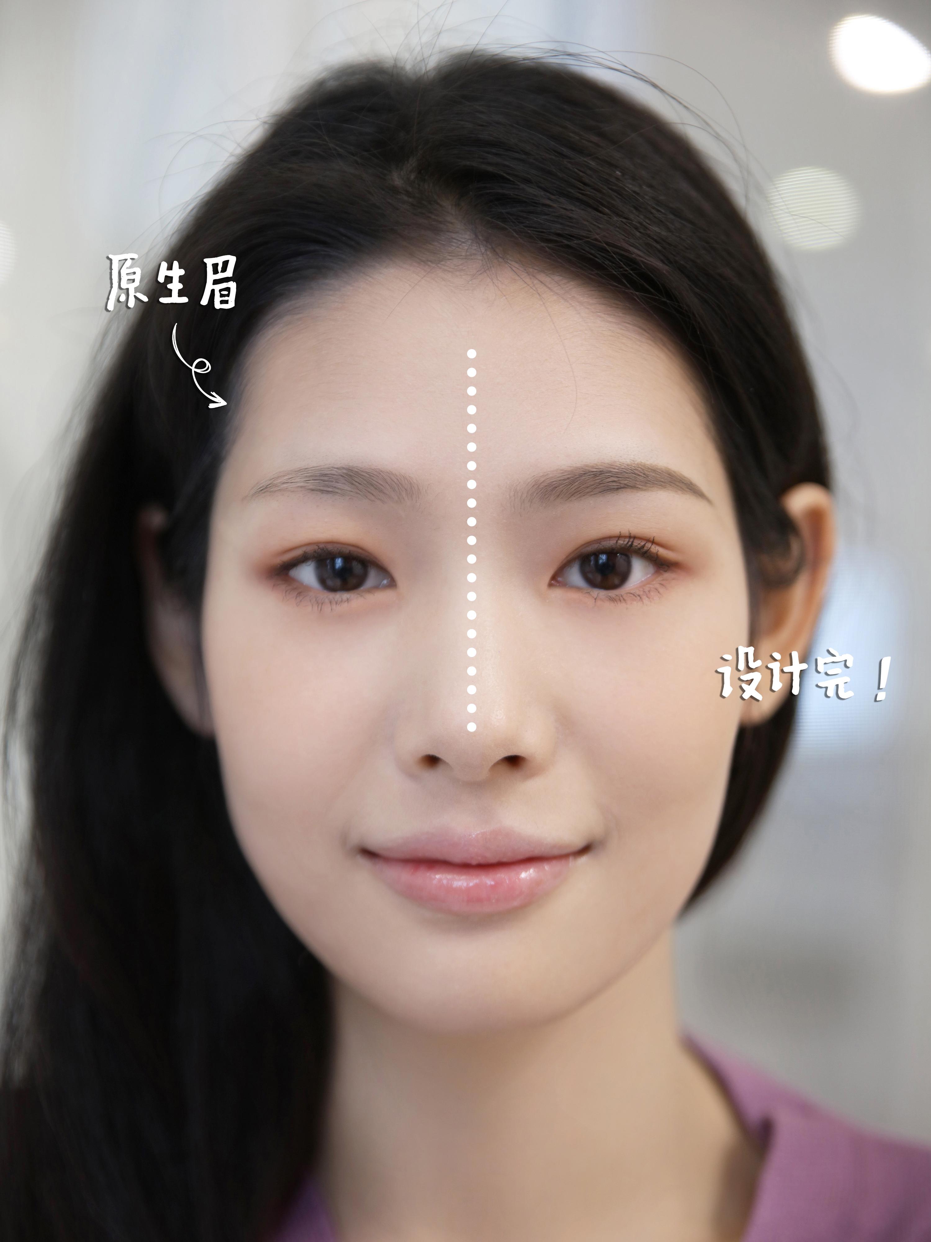 纹眉眉形设计淡颜怎么打造成惊艳美女