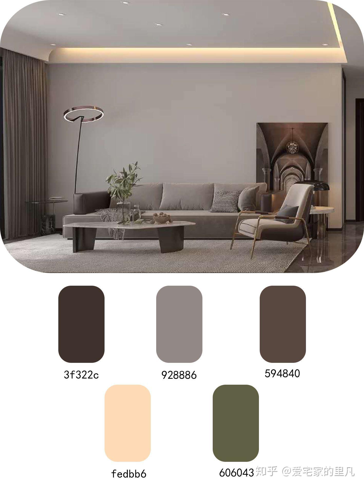 家居配色灵感|轻奢风家居风格的唯美配色97