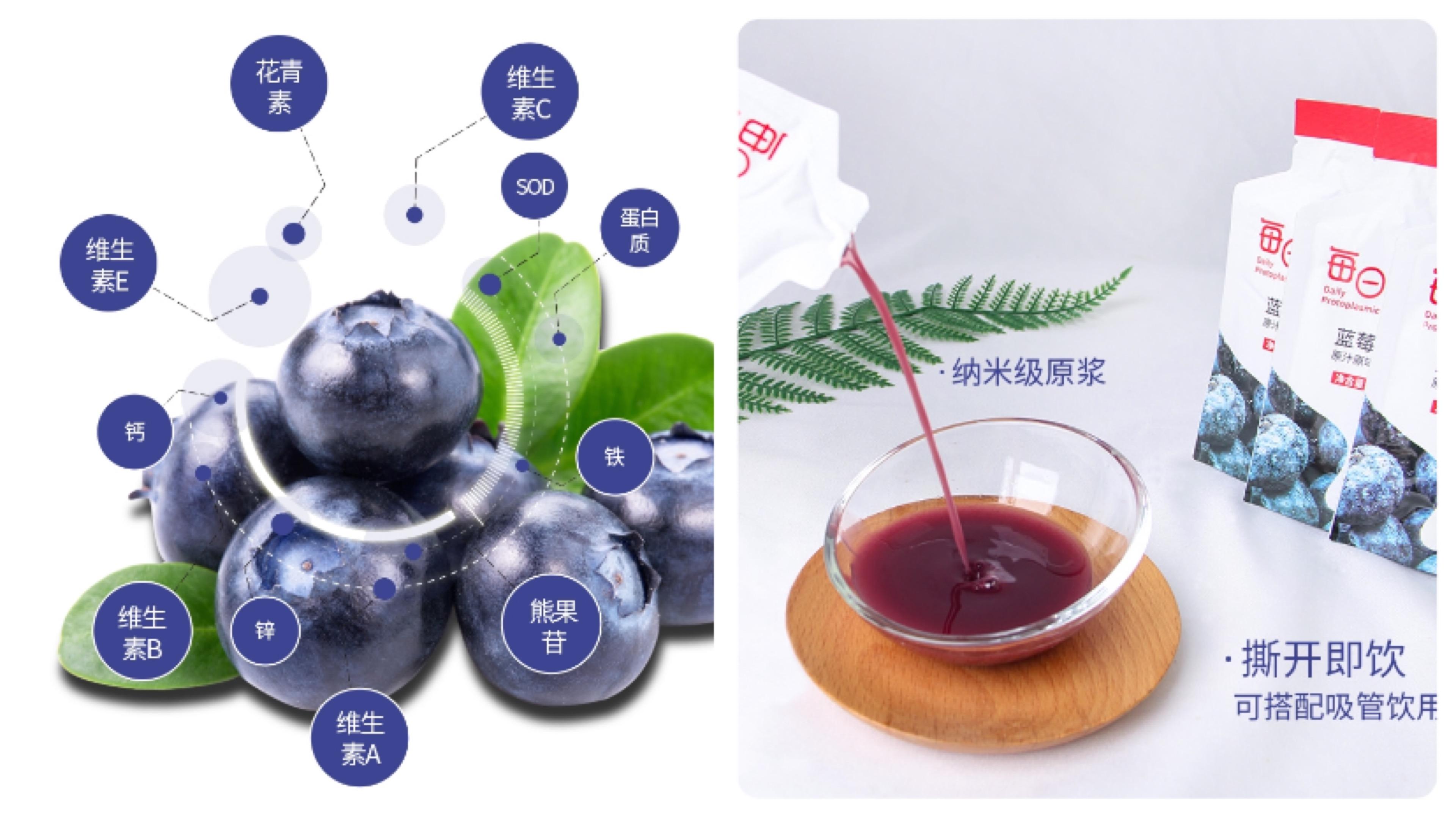 蓝莓原浆的妙处喝了让眼睛更舒适