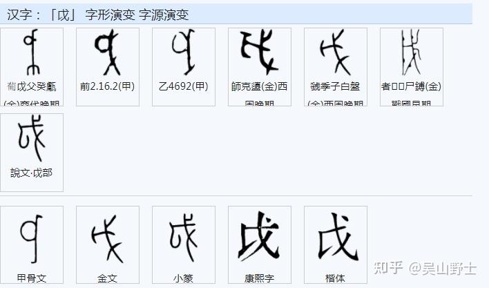 怎样来区别与认识戉、戊、戍、戌、戎、戒、的构成与本义? - 知乎