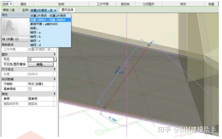 Revit修改：网格角度，体量轮廓，梁随斜板 - 知乎