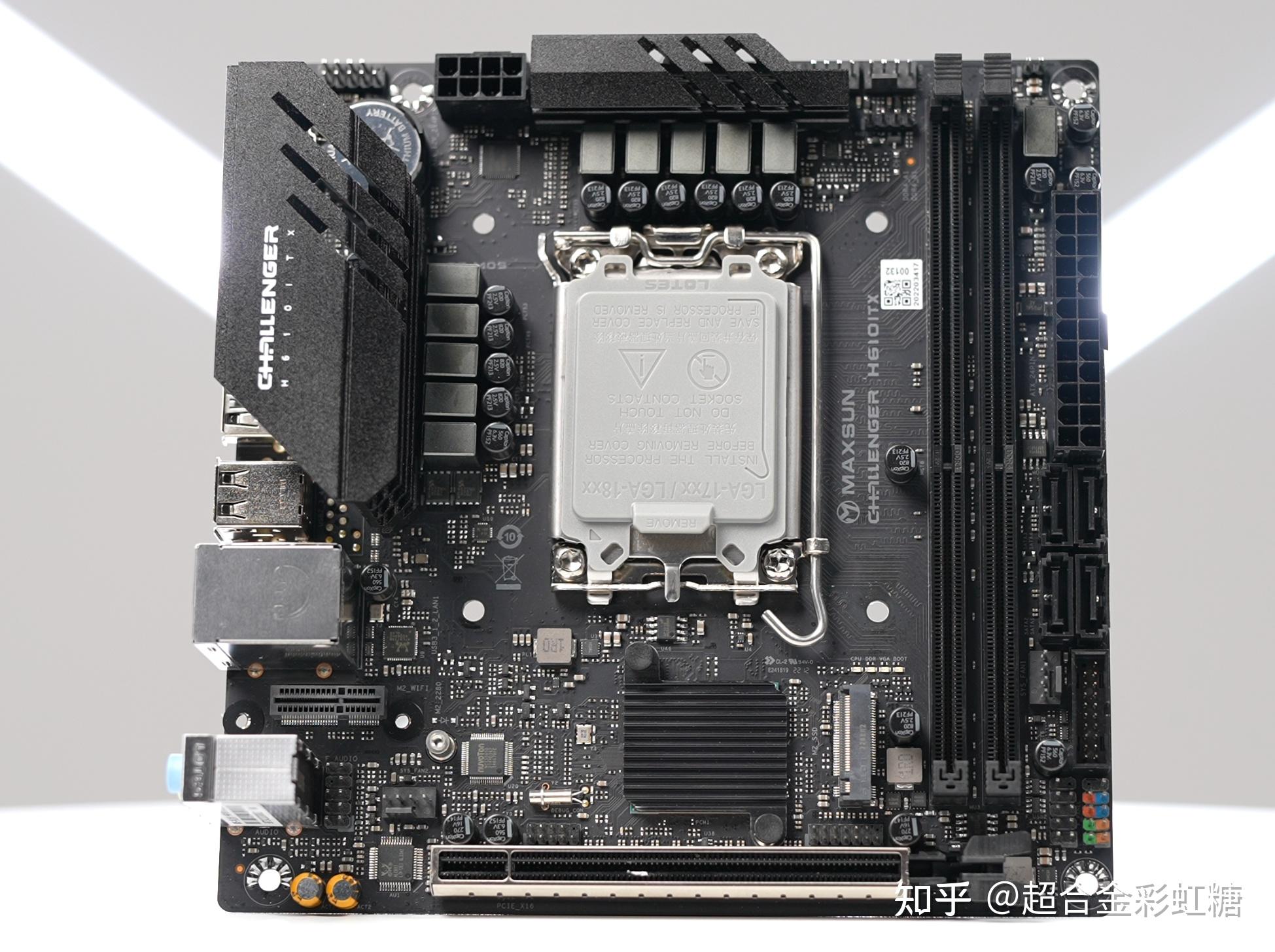 廉价的itx妖板铭瑄h610itx主板评测