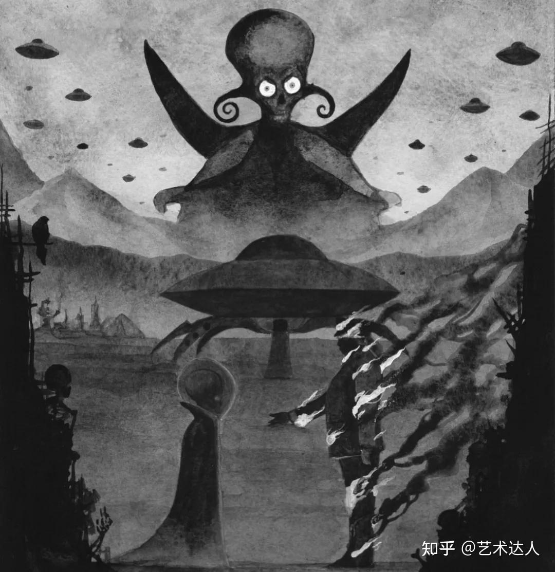 失败的恐怖画家,一心想画可怕的作品,结果越画越好笑 - 知乎