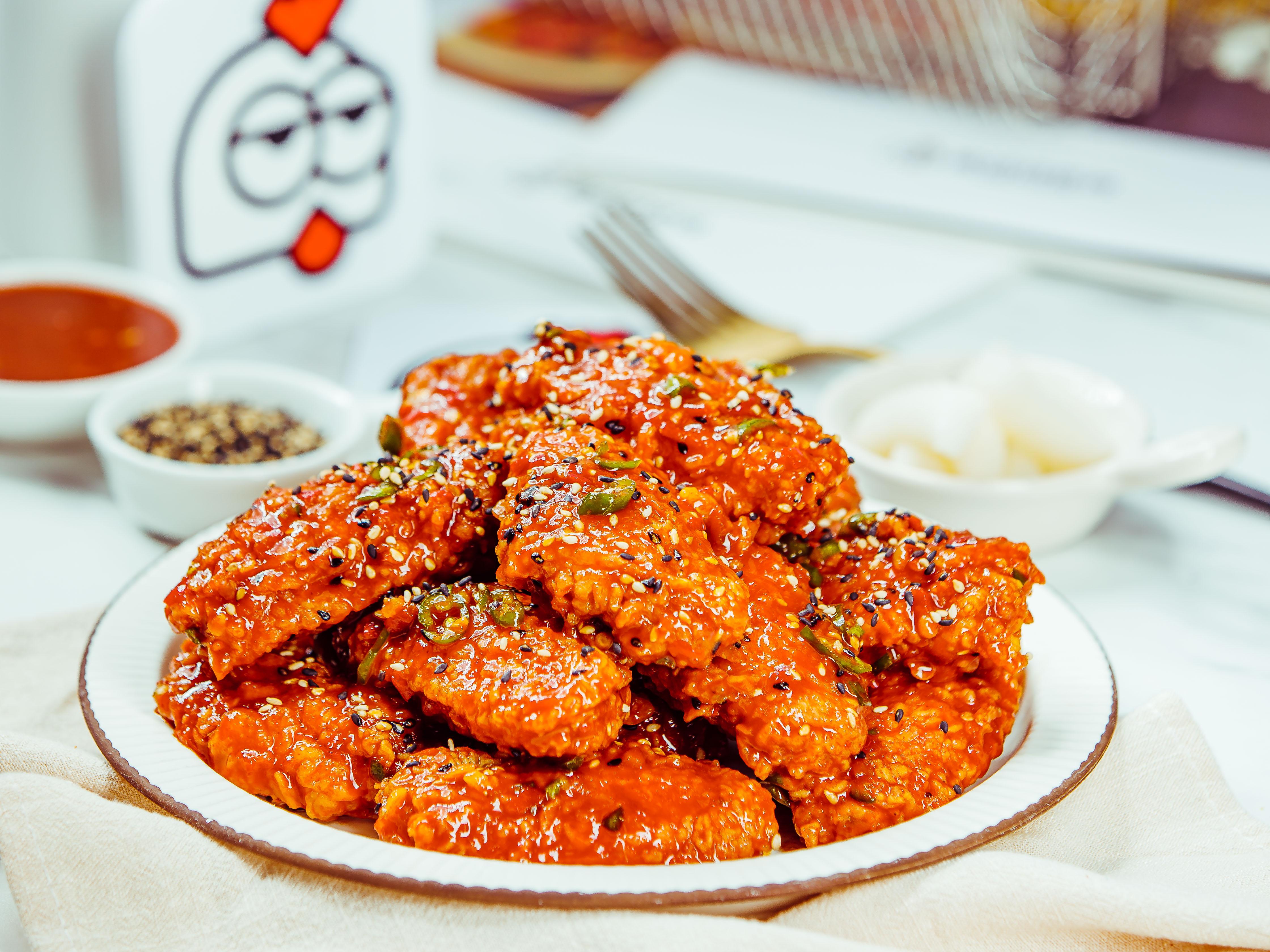 来!干了这份炸鸡!