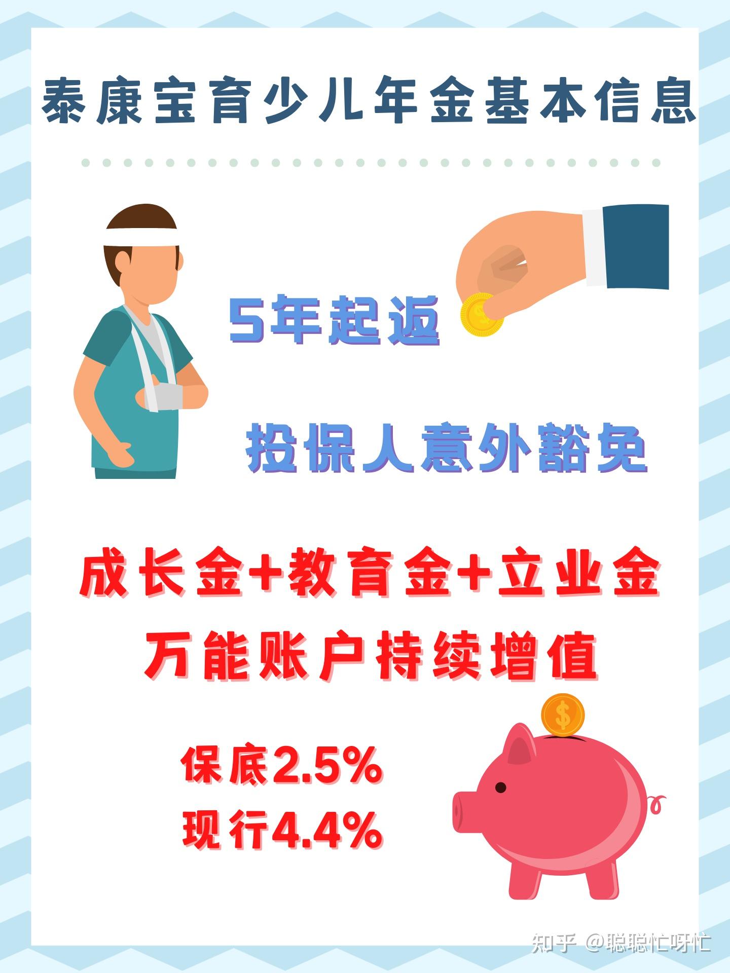 【产品测评】成长金+教育金+立业金，泰康宝育少儿年金 知乎