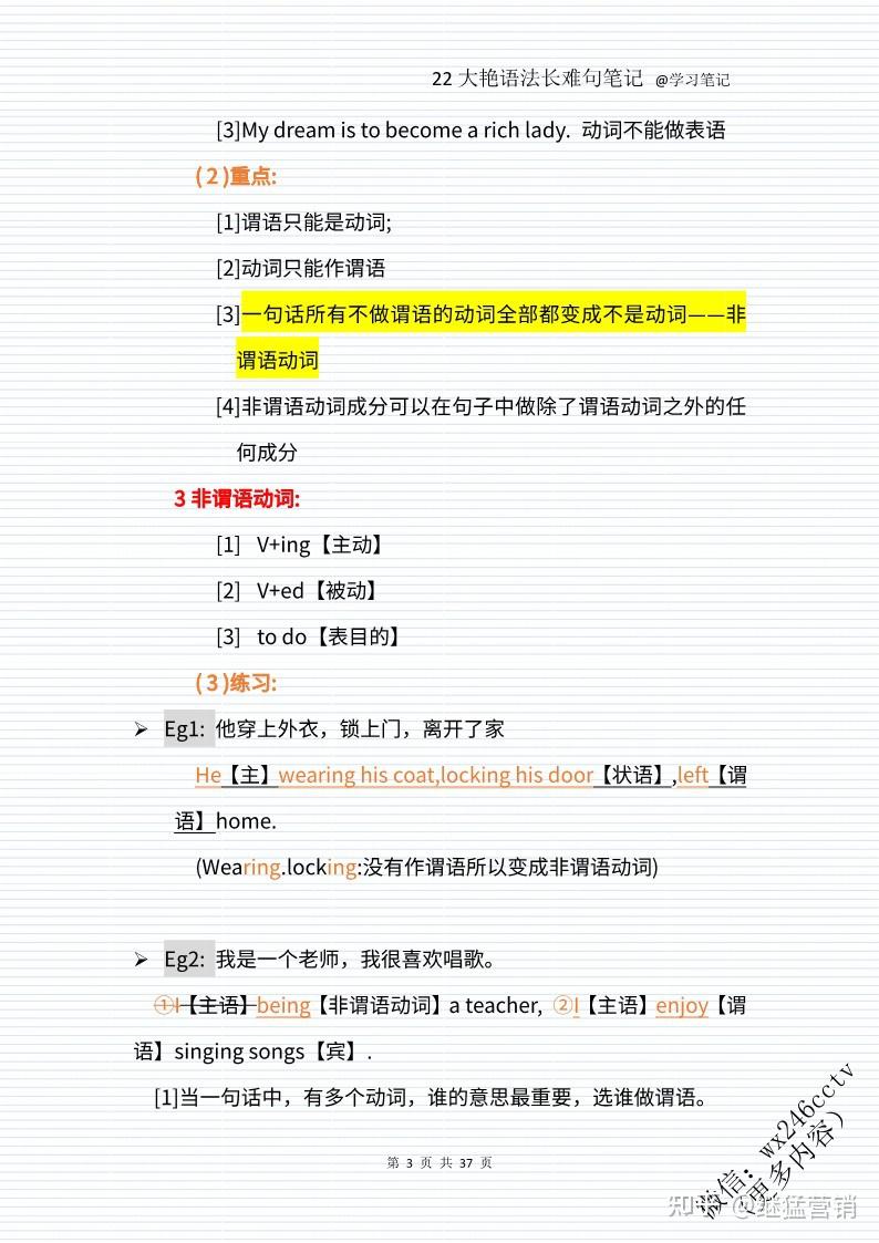 2022刘晓燕长难句笔记(完整版)+ 2023不就是语法和长难句吗?教材(高清版)【文末附链接】 - 知乎